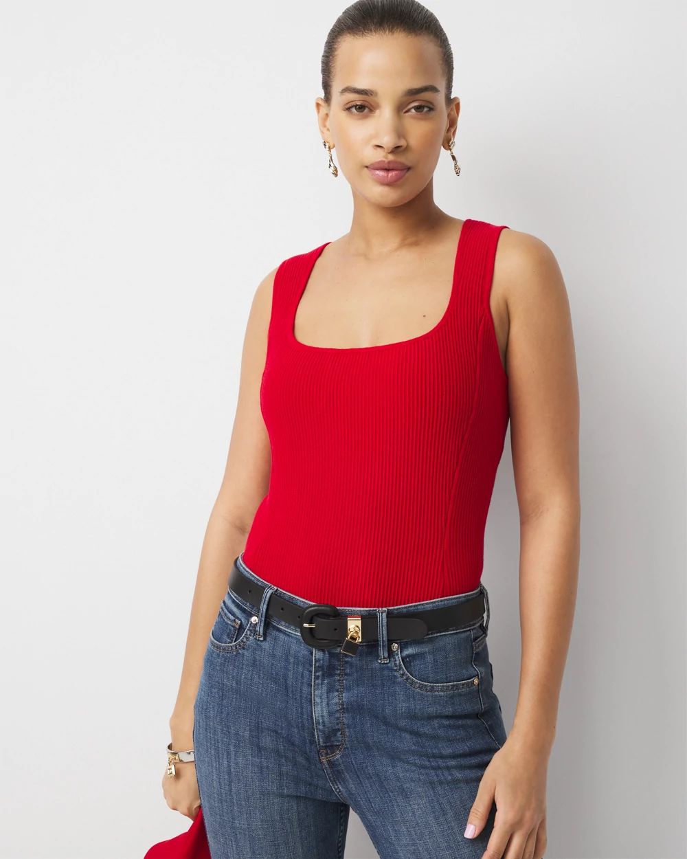 WHBM FORME™ Ribbed Ottoman Tank