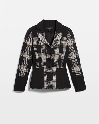WHBM® Petite 3-Button Signature Tweed Blazer click to view larger image.