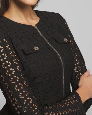 Outlet WHBM Eyelet Trucker Jacket