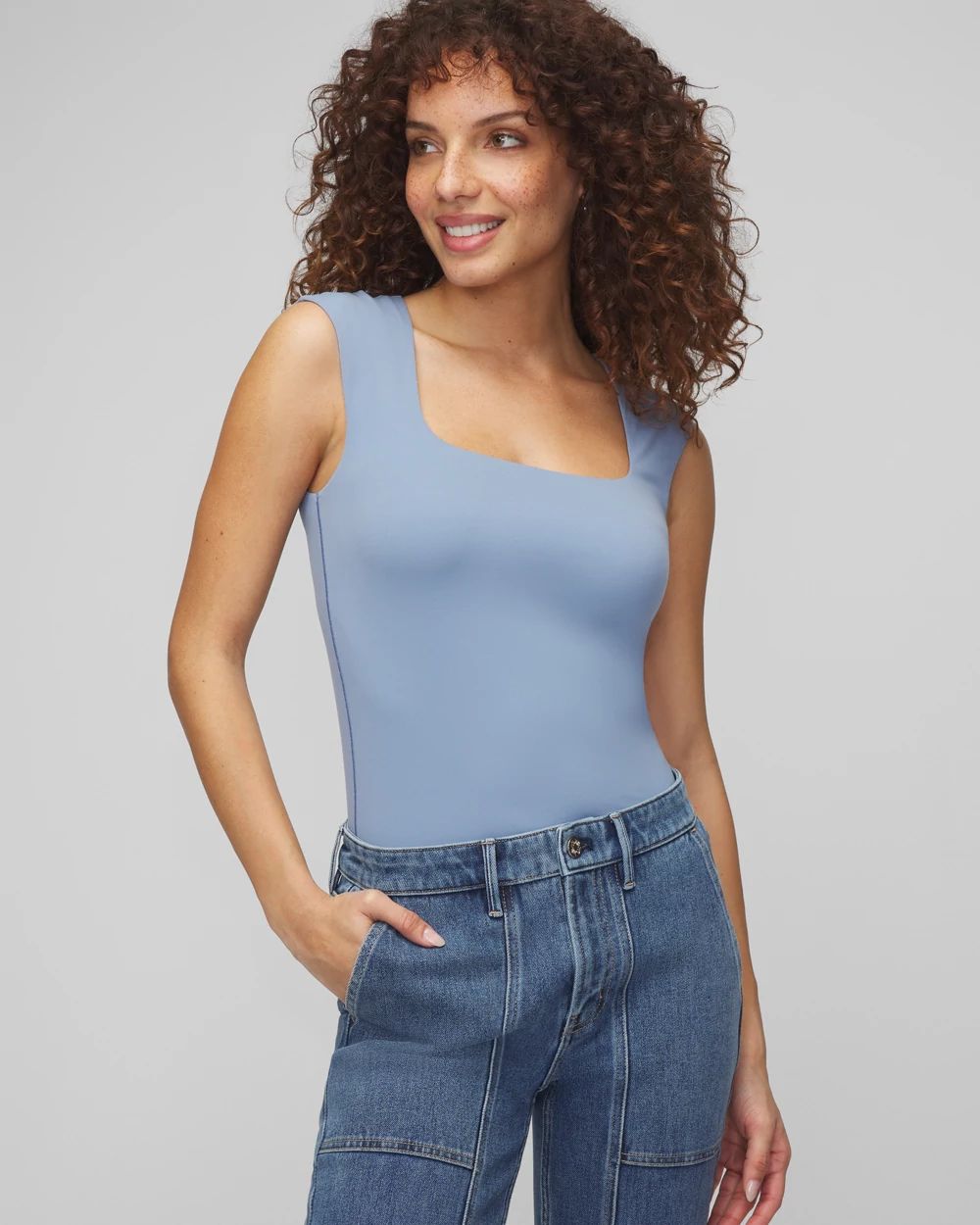 WHBM® FORME Square-Neck Top