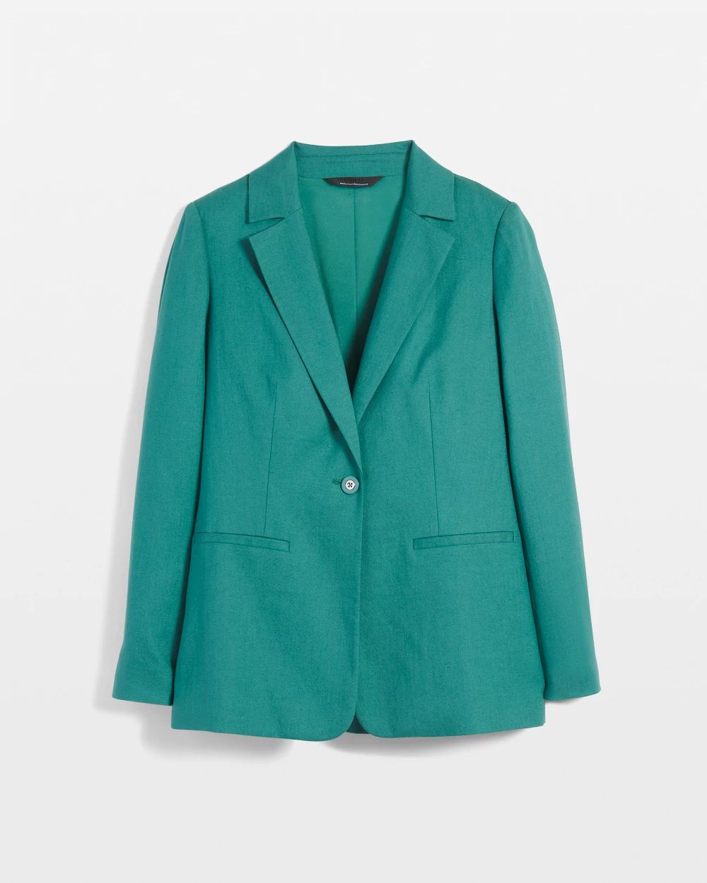 Lyocell-Blend One-Button Blazer