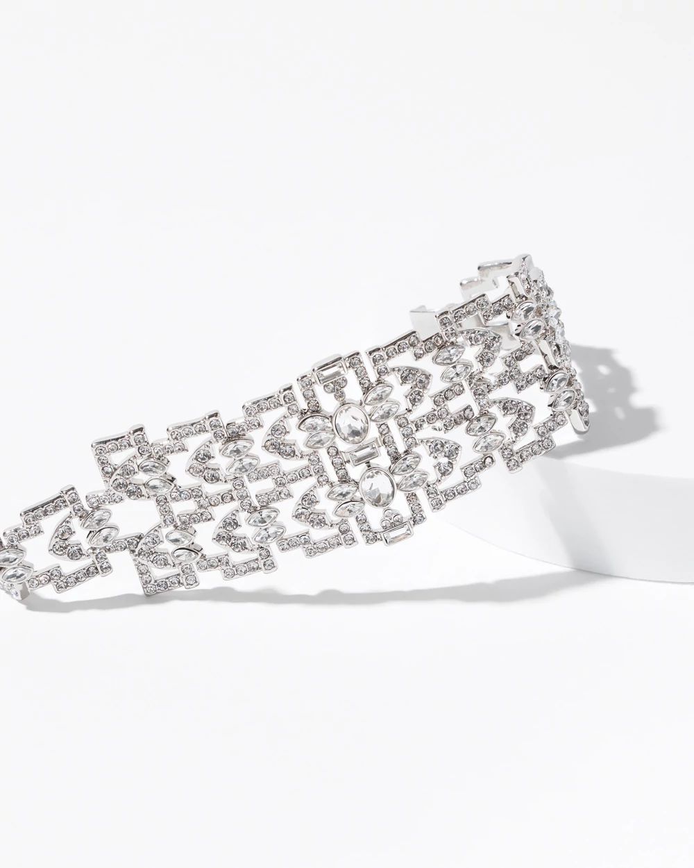 Art Deco Crystal Chain Bracelet