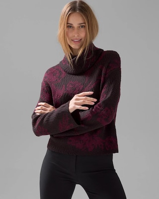 Jacquard Turtleneck Sweater