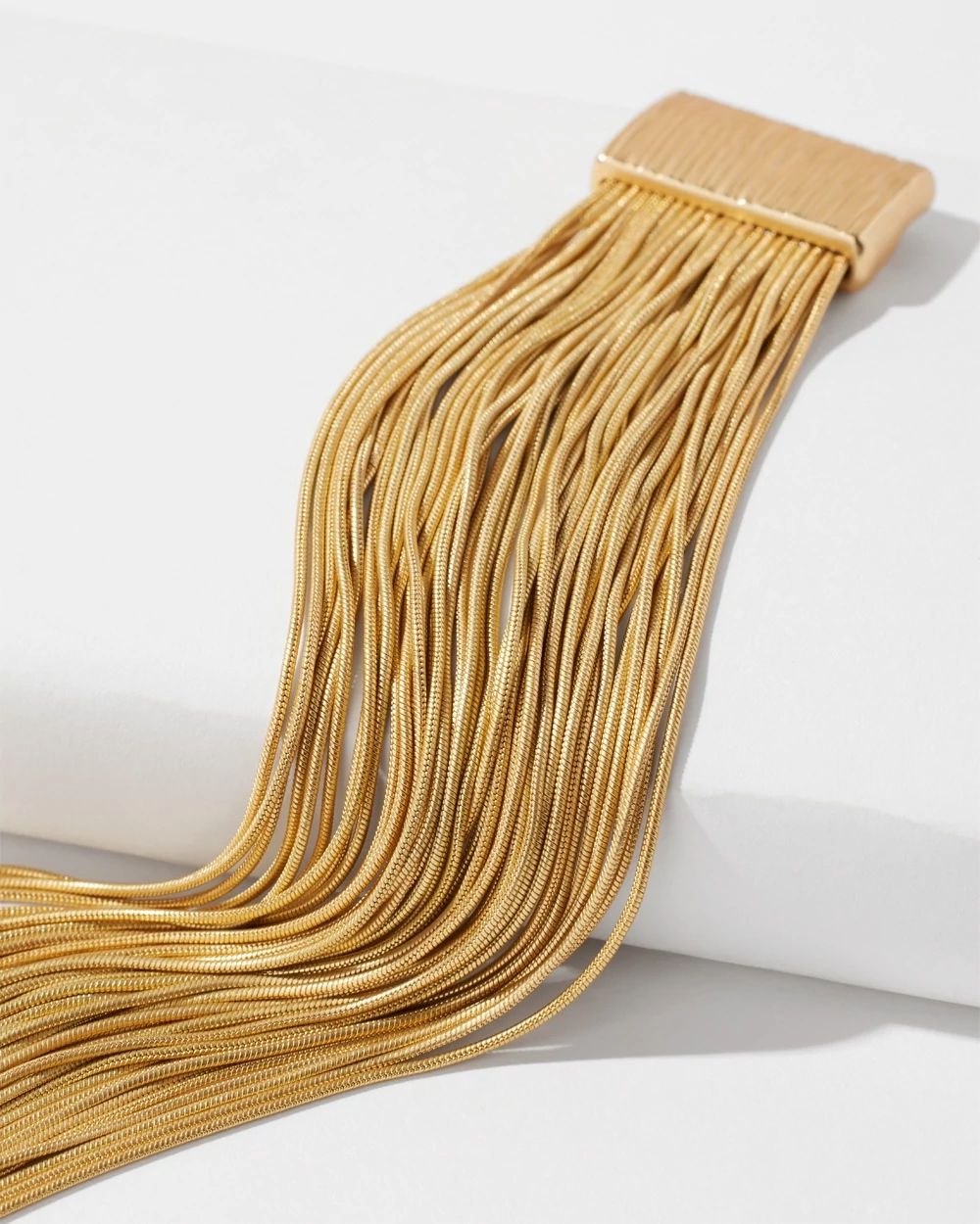 Goldtone Thread Magnetic Bracelet