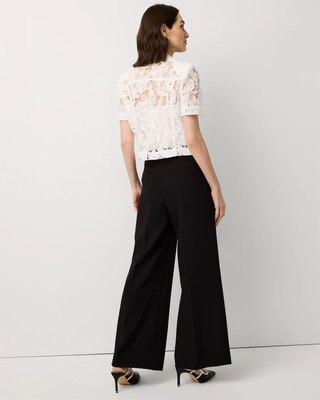 High-Rise Flat-Front Wide-Leg Pant click to view larger image.
