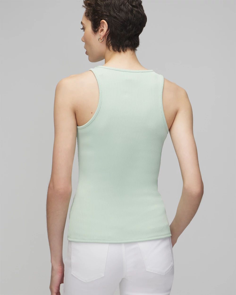 WHBM FORME™ Ribbed Stretch Tank click to view larger image.