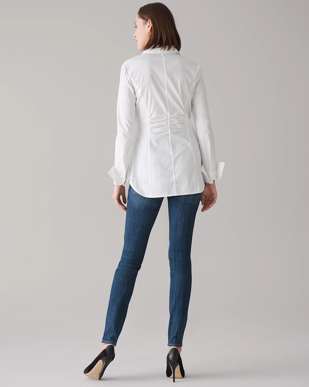 Long-Sleeve Poplin Tunic