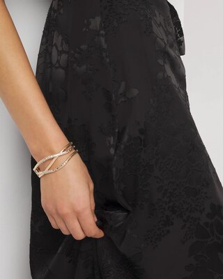 Gold Dusted Pave Cuff Bracelet