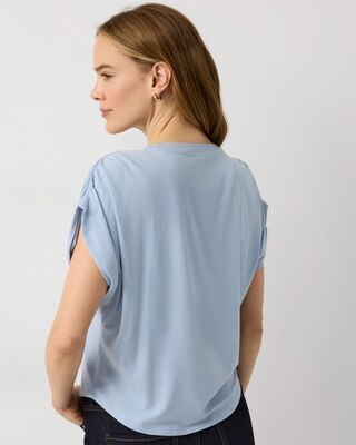 Ruched Shoulder Tee click to view larger image.