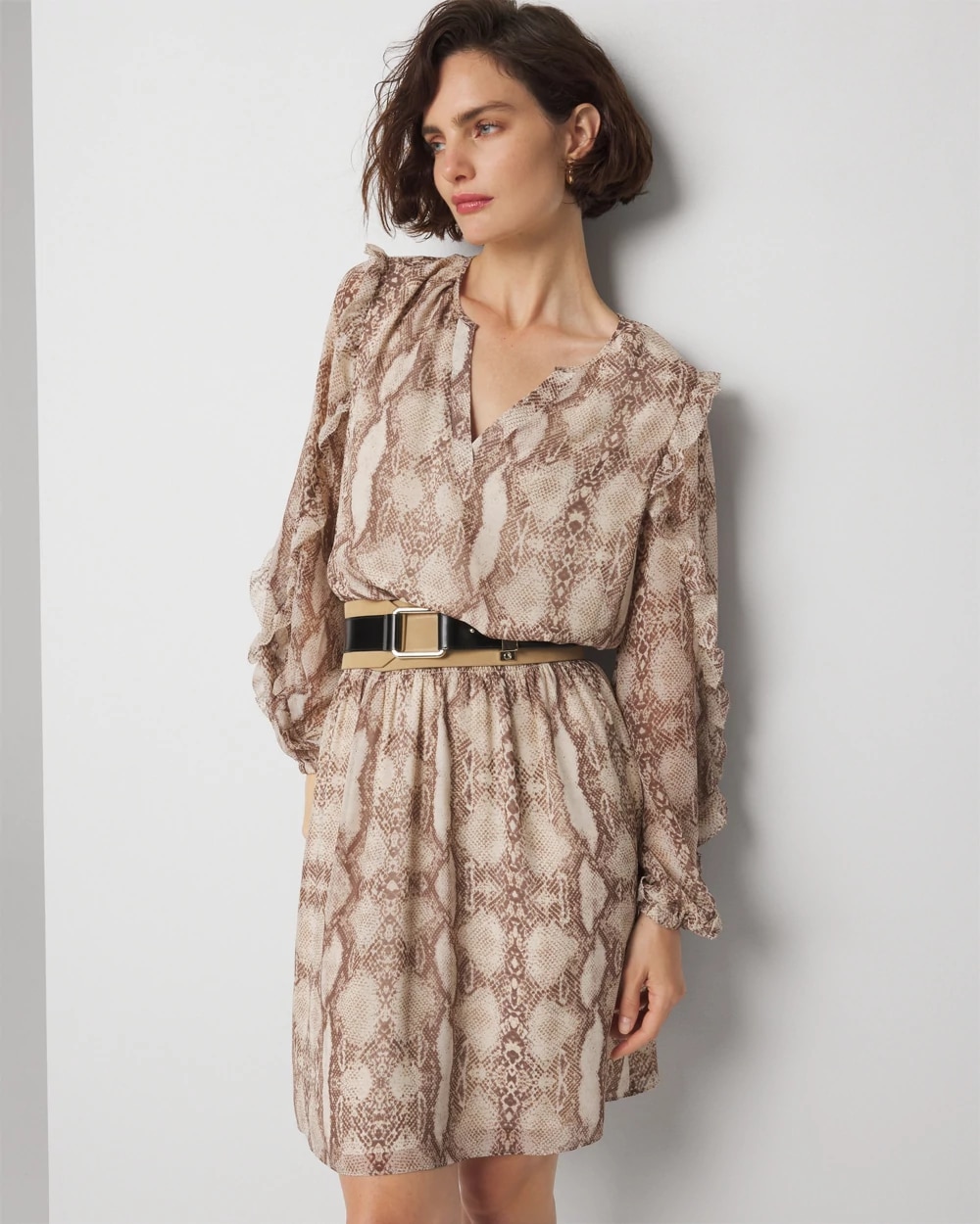 Long Sleeve Ruffle Dress