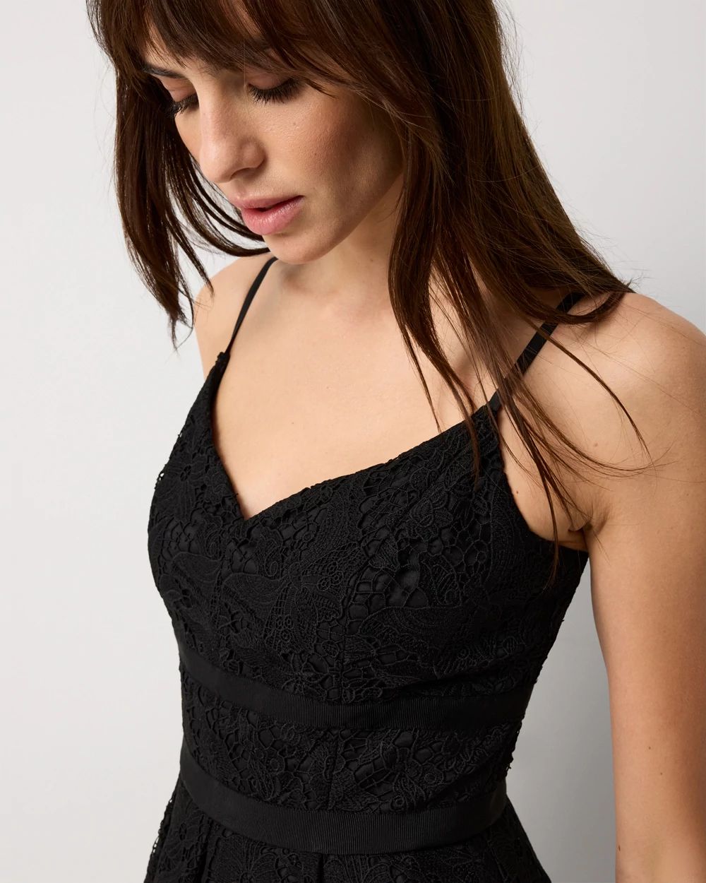 Petite Lace Midi Dress click to view larger image.