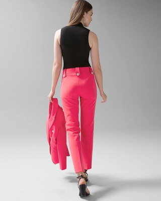 WHBM® Jolie Button Straight Comfort Stretch Pant
