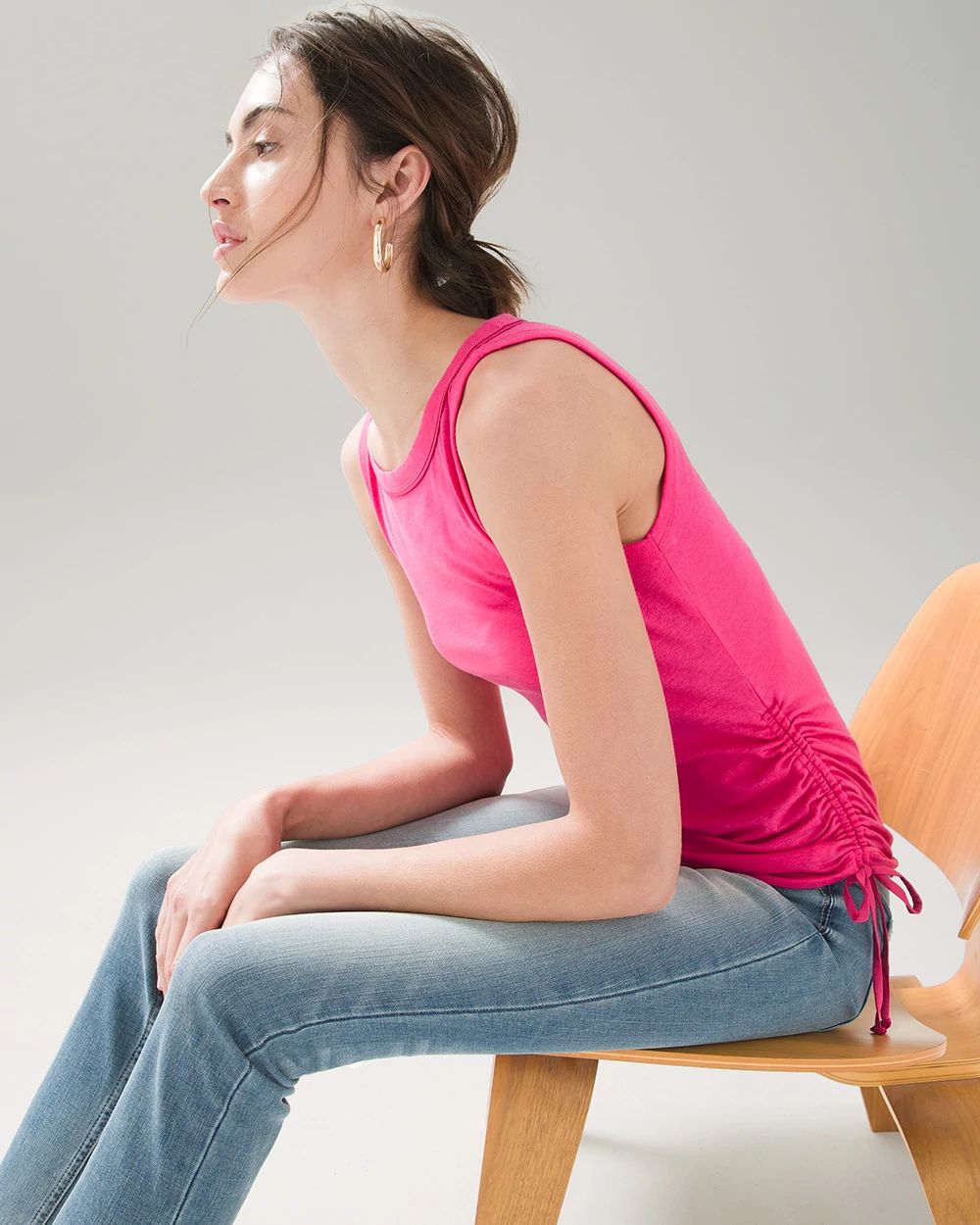 Side-Tie Hem Tank