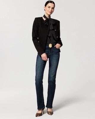 Removable Tie-Neck Satin Shell click to view larger image.