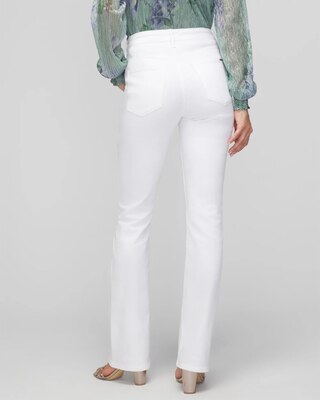 High-Rise Tab Bootcut Jeans