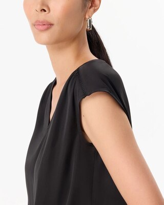 V-neck Crepe Shell click to view larger image.
