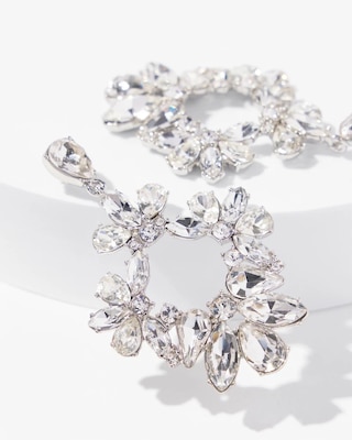 Crystal Statement Drop Earrings click to view larger image.
