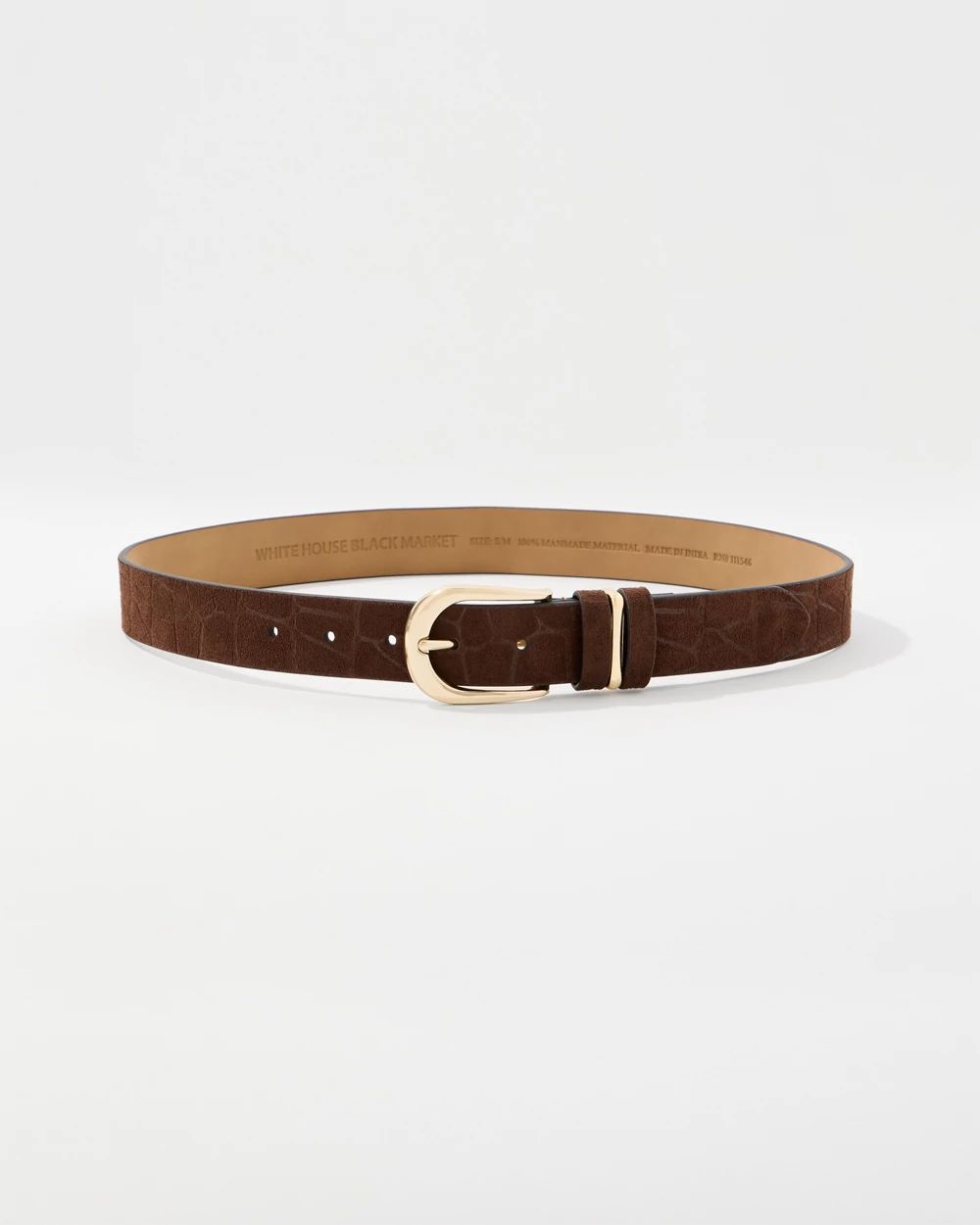 Sueded Croc Pant Belt click to view larger image.
