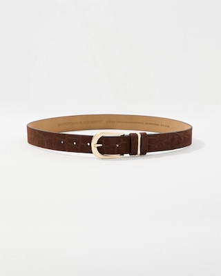 Sueded Croc Pant Belt click to view larger image.