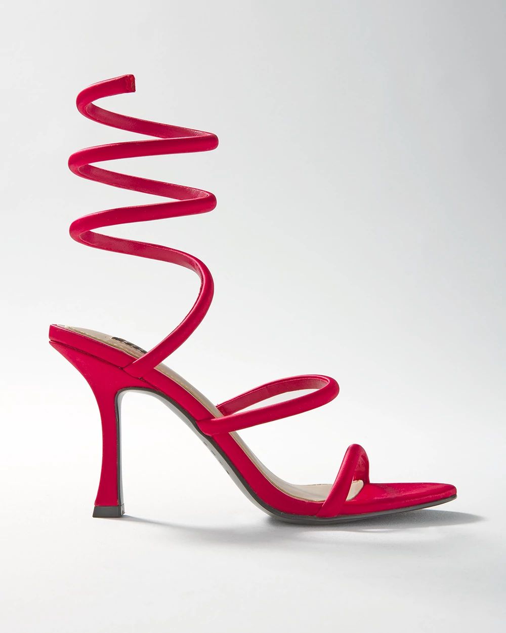 Satin Wrap High Heel Sandals