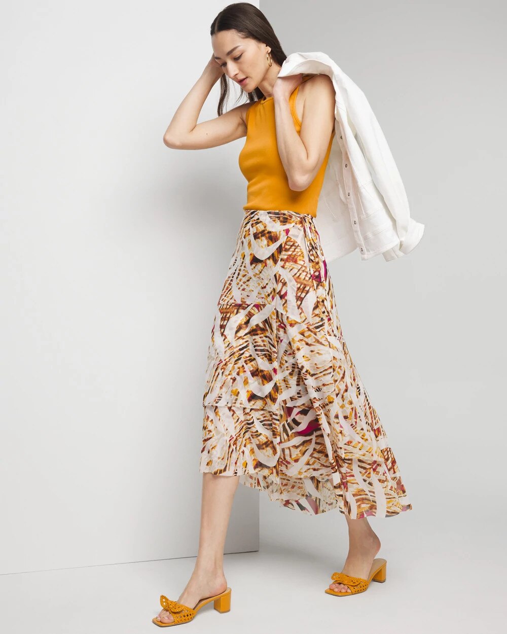 Mesh Wrap Skirt - image 4