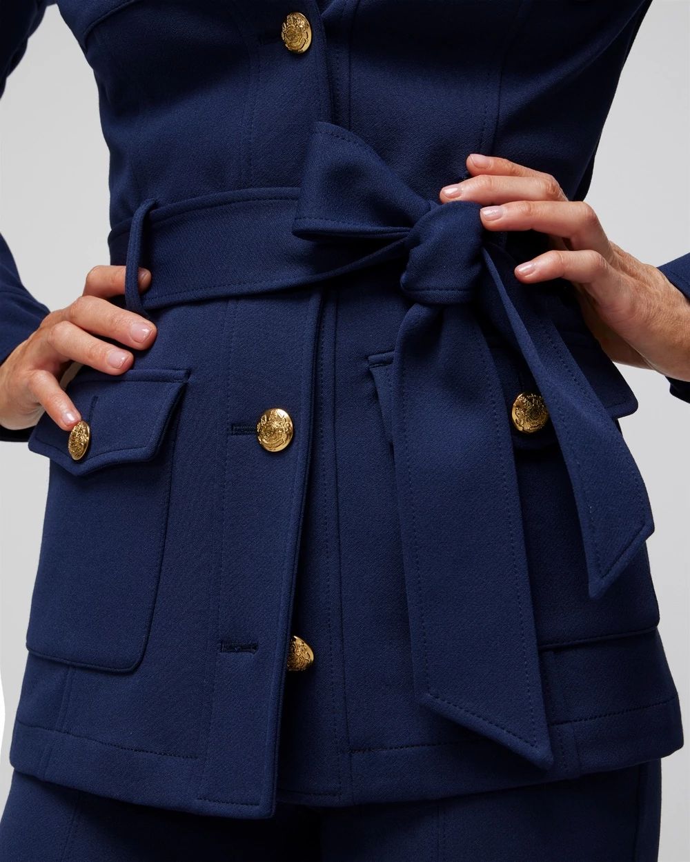 Luxe Stretch Safari Jacket