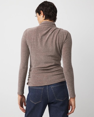 WHBM FORME™ Stretch Metallic Long-Sleeve Tee click to view larger image.