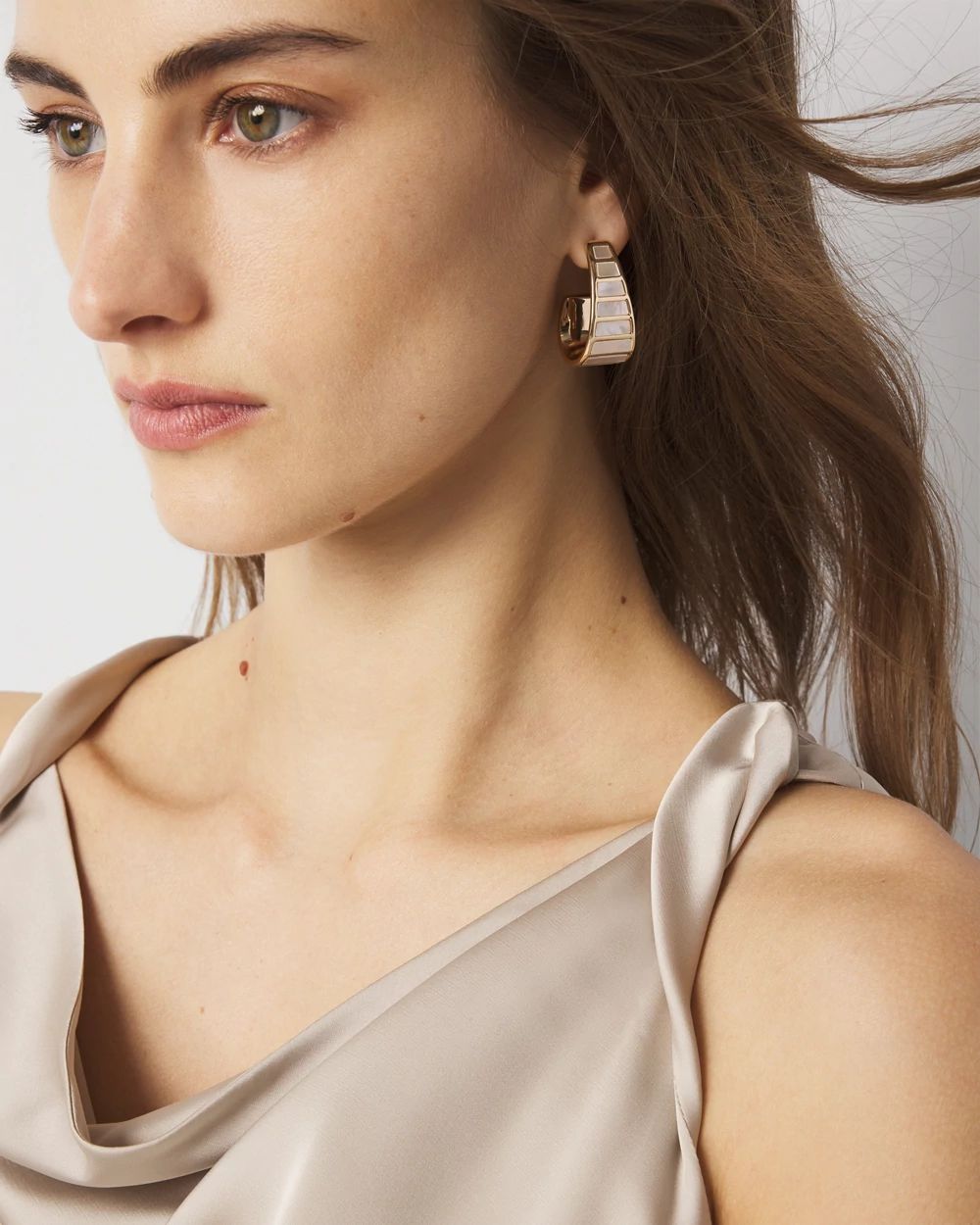 Satin Draped Shell