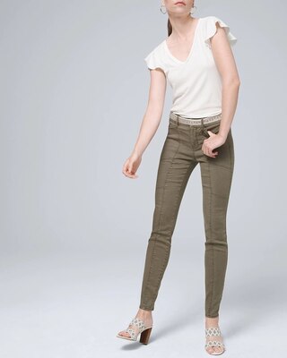 Mid-Rise Skinny Ankle Pants