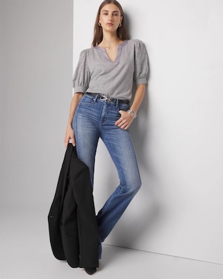 Pleated Sleeve Tee click to view larger image.
