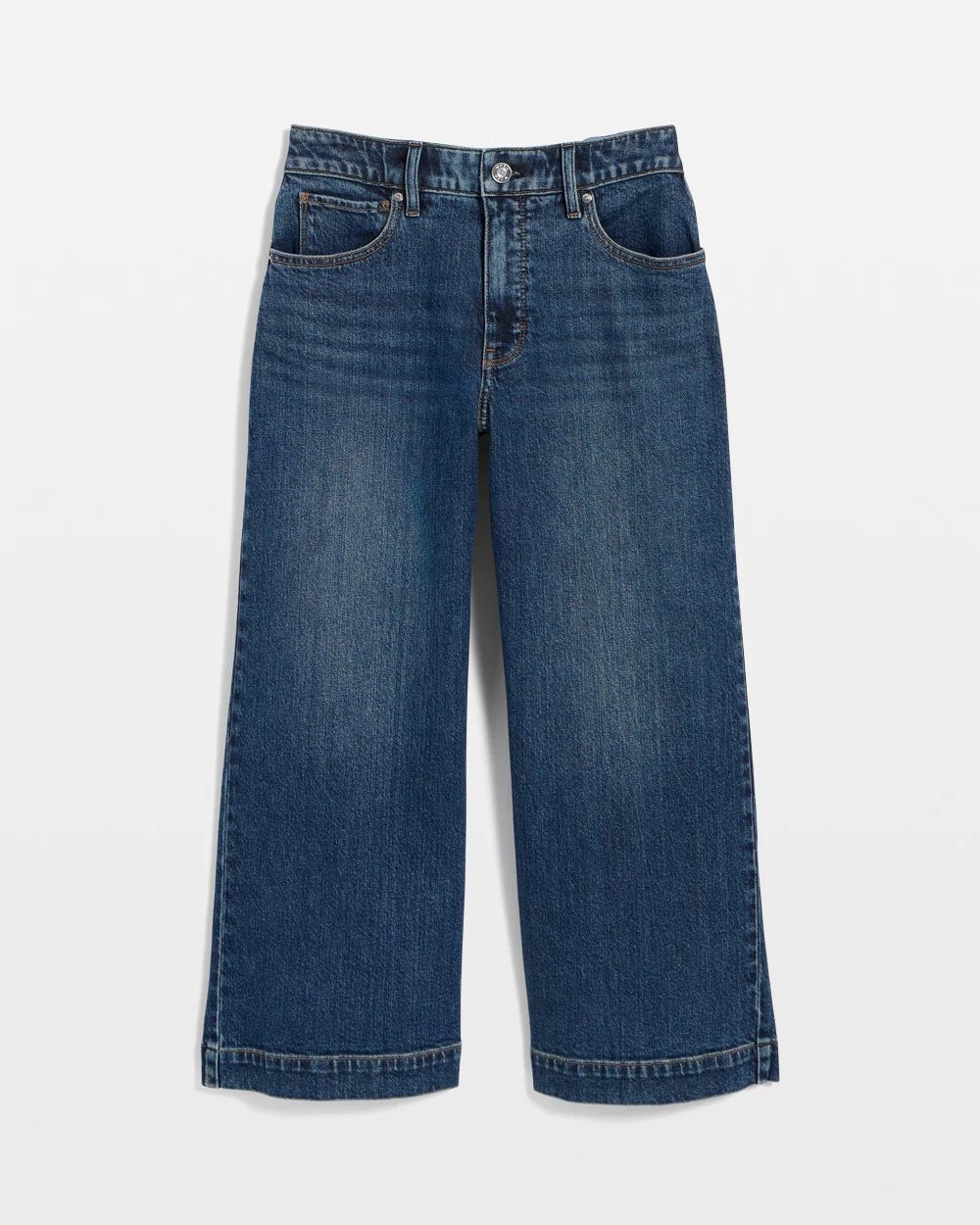 High-Rise Wide-Leg Culotte Jean click to view larger image.