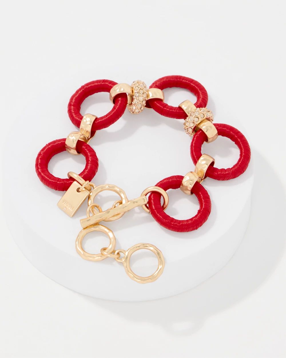 Raffia Toggle Bracelet click to view larger image.