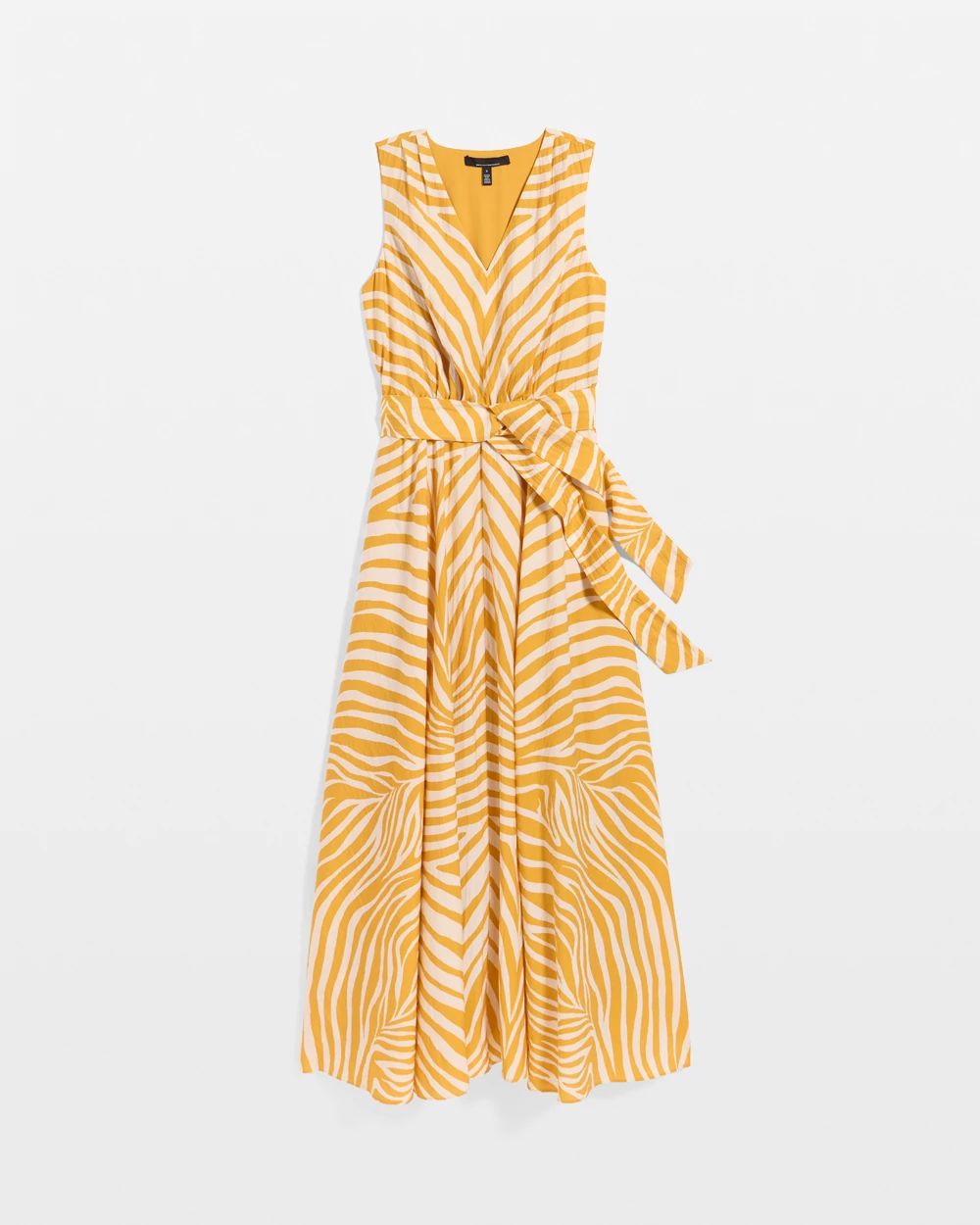 Crepe Sleeveless Maxi Dress