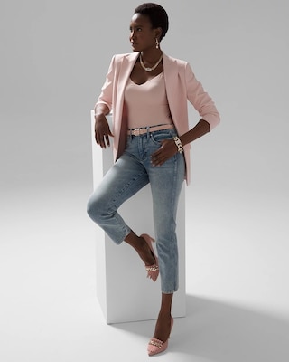 High-Rise Sculpt Straight Jeans