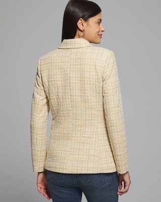 Outlet WHBM Double Breasted Boucle Blazer