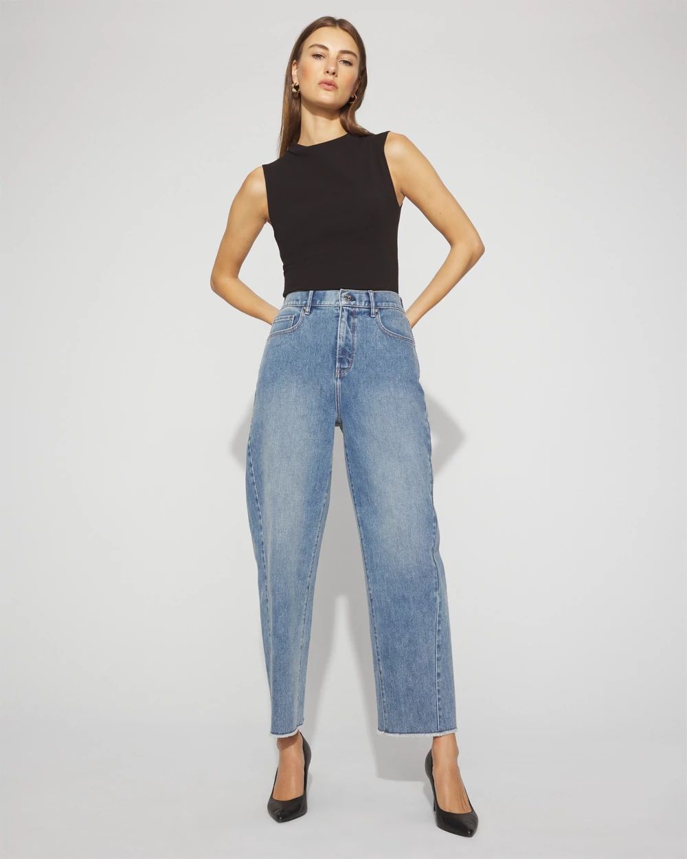 Extra High-Rise Barrel Jean