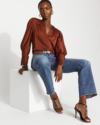 Mid-Rise Bootcut Jean click to view larger image.