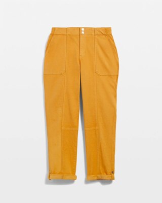 Mid-Rise Pret-A-Pedi Straight Crop Pants click to view larger image.