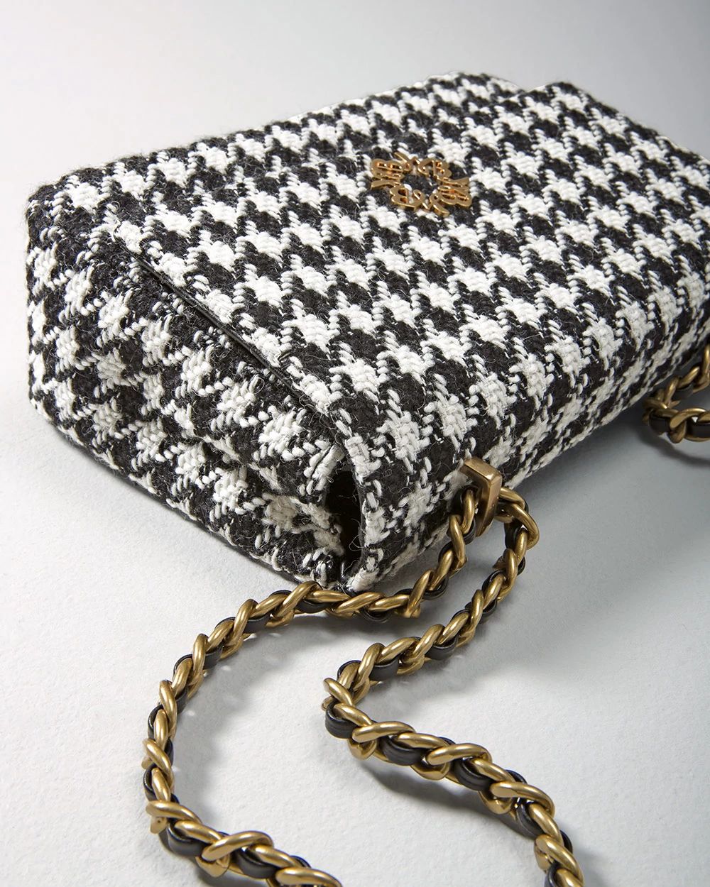 Houndstooth Chain Bag
