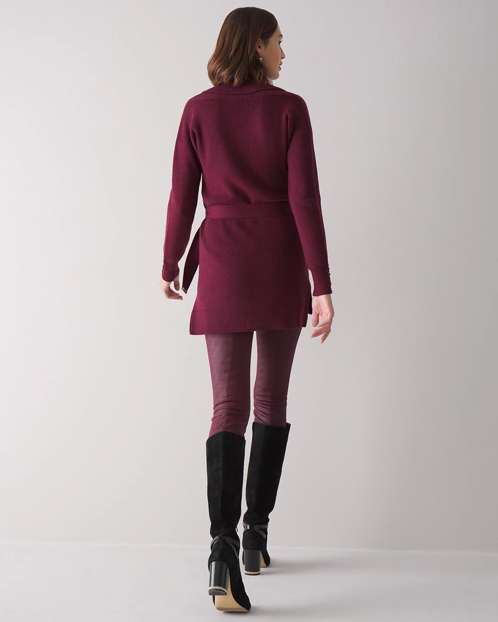 Faux Suede WHBM Runway Leggings click to view larger image.