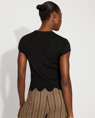 Scalloped Shimmer Sweater click to view larger image.