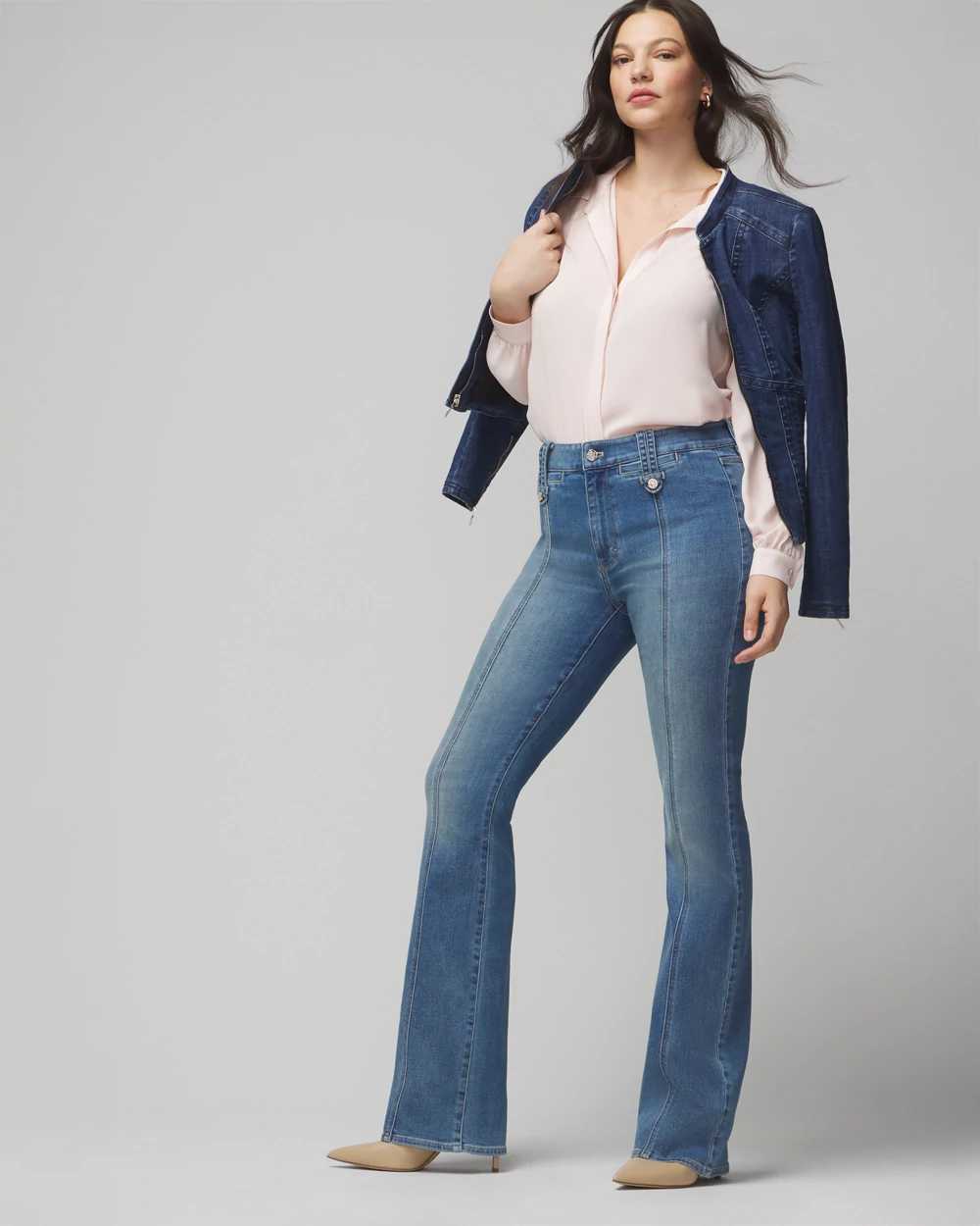 Curvy High-Rise Everyday Soft Bootcut Tab Jeans