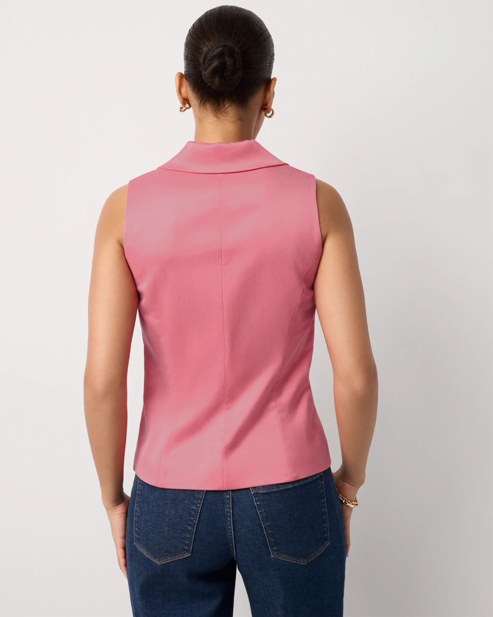 Petite Double-Breasted Vest