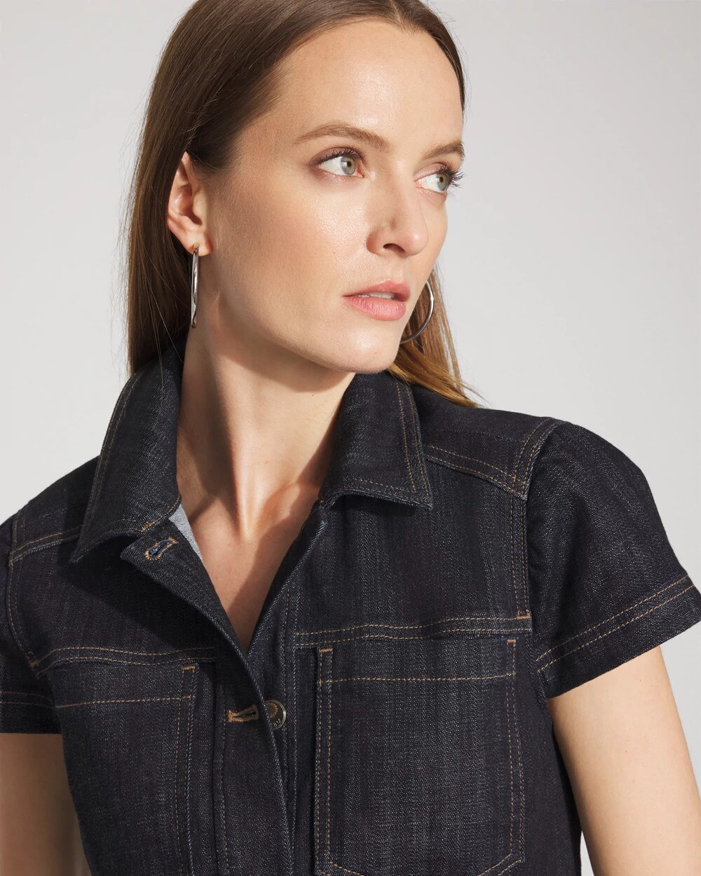 Flirty Denim Shacket - image 3