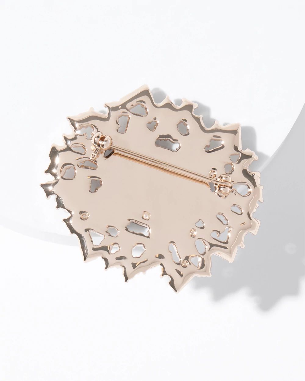 Art Deco Gold Crystal + Jet Brooch
