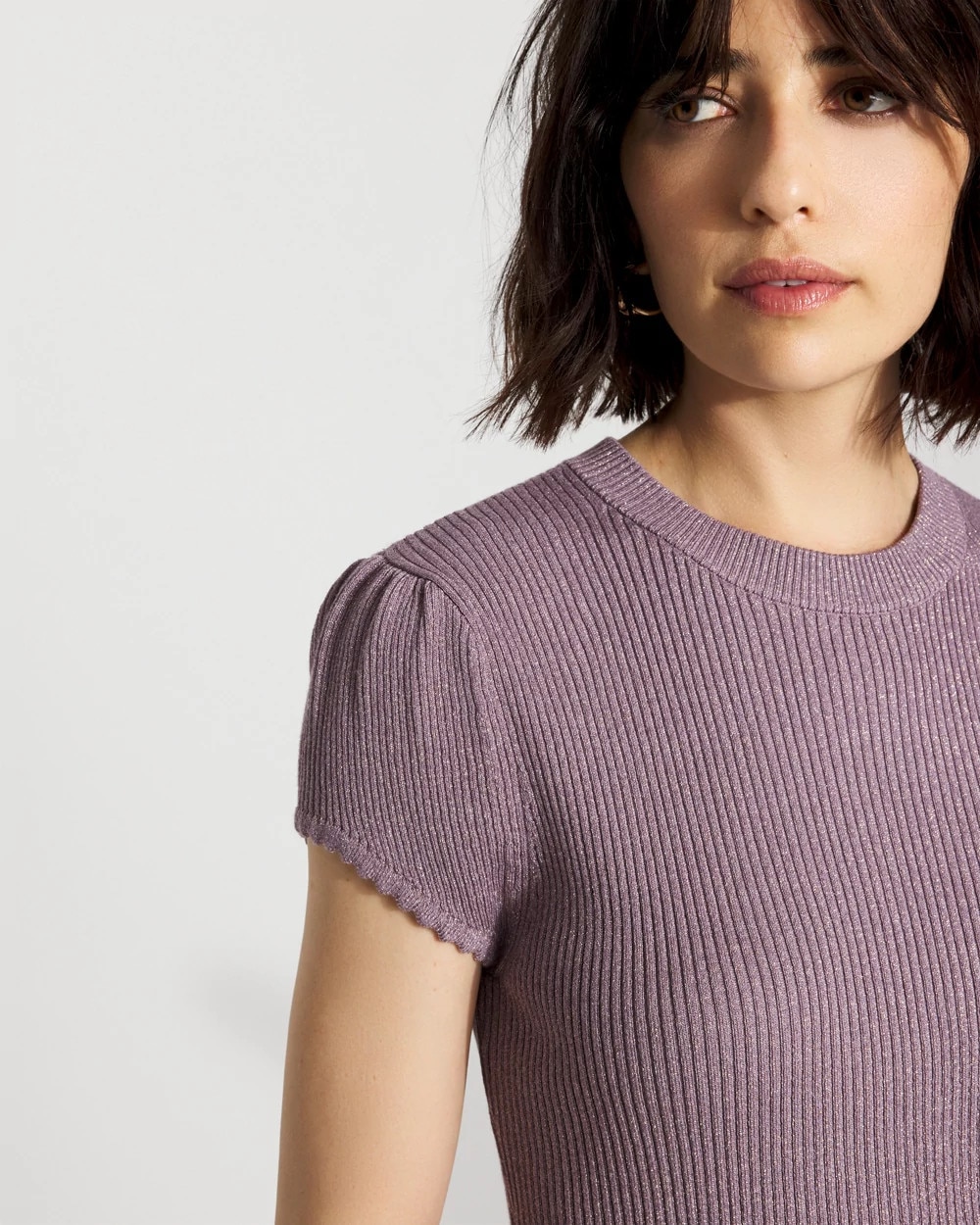 Scalloped Shimmer Sweater