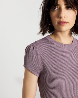 Scalloped Shimmer Sweater click to view larger image.