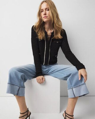 Novelty Trim Cardigan click to view larger image.