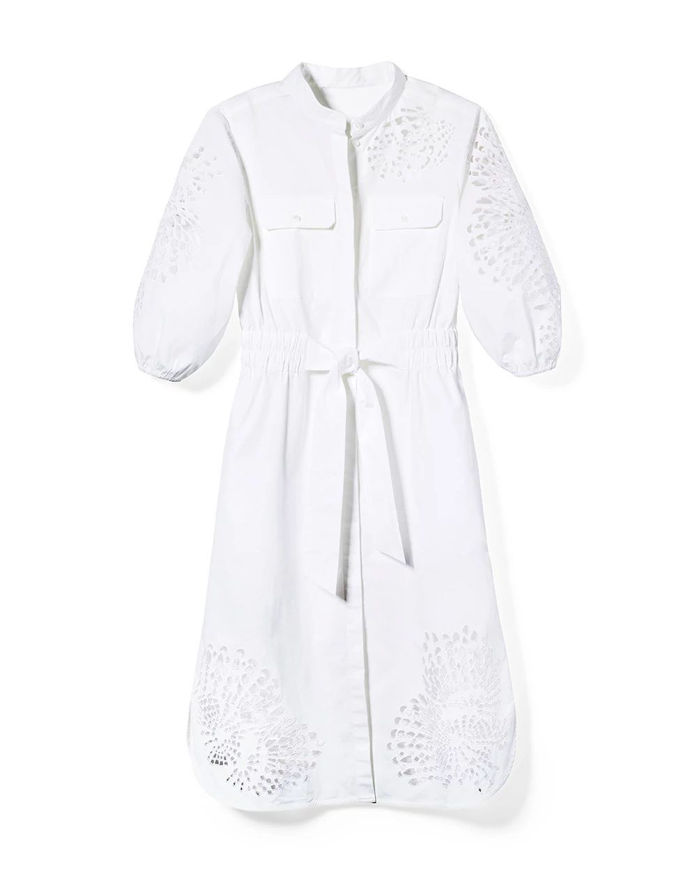 White Poplin Shirtdress