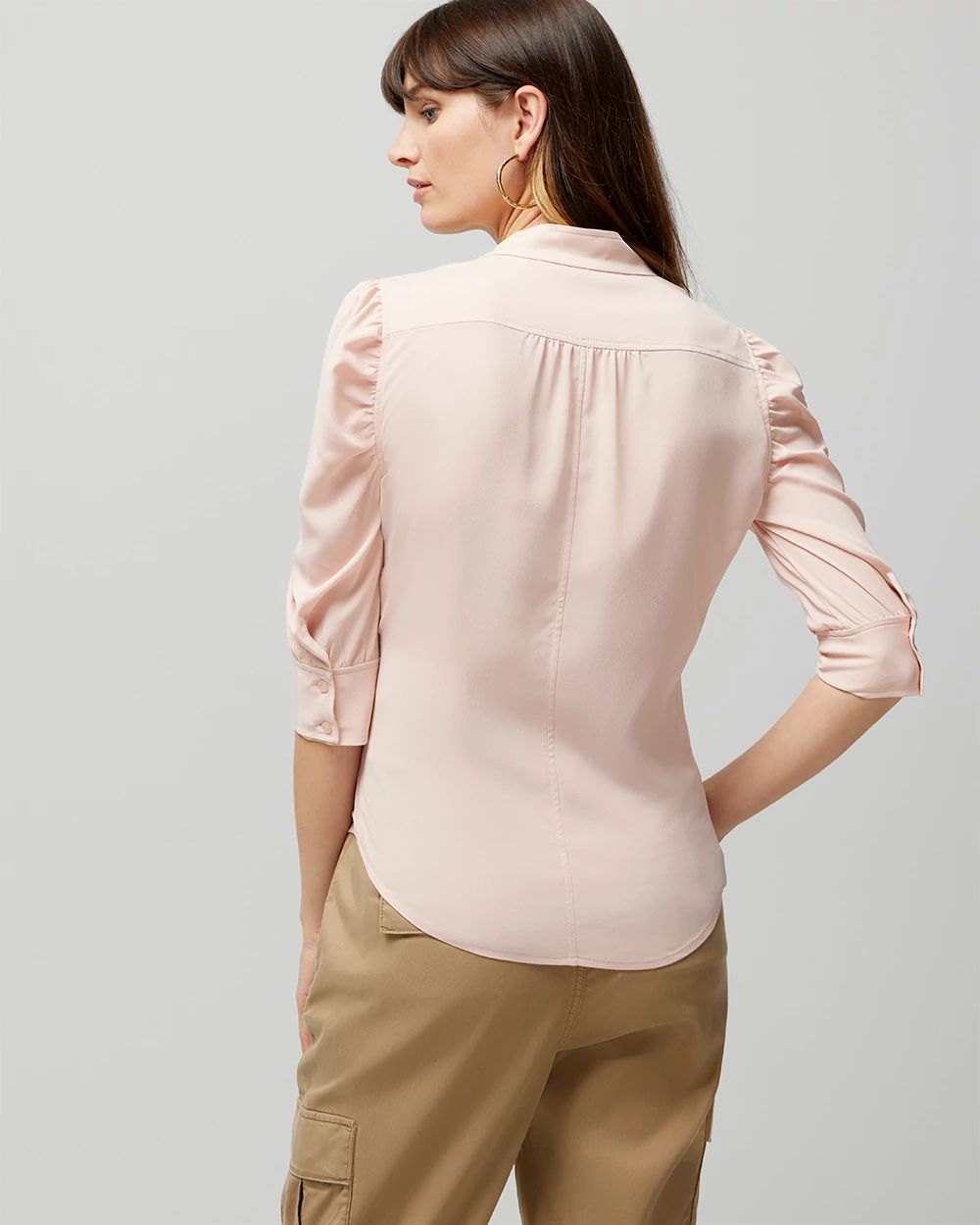 Ruched Sleeve Shirt